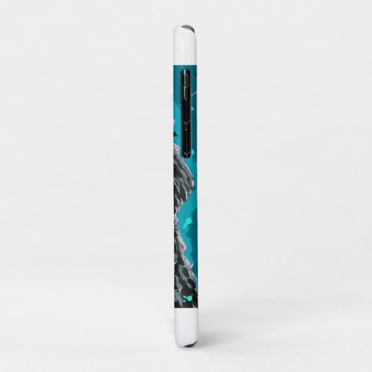 Bernedoodle met een mok Case-Mate iPhone case (Achterkant/links)