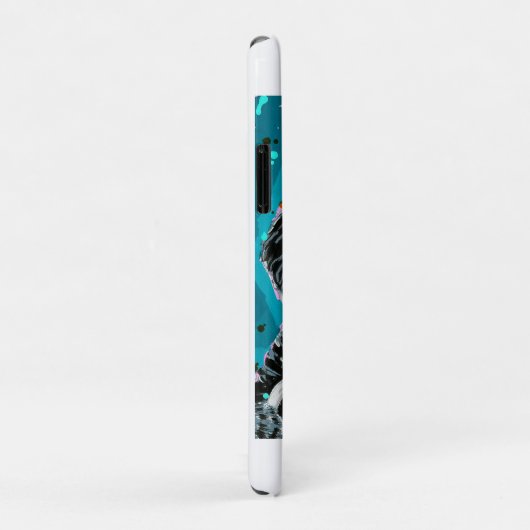 Bernedoodle met een mok Case-Mate iPhone case (Achterkant/rechts)