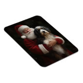 Bernedoodle met Sinterklaas Feestelijke Kerstmis Magneet (Rechterzijde)