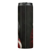 Bernedoodle met Sinterklaas Feestelijke Kerstmis Thermosbeker (Achterkant)