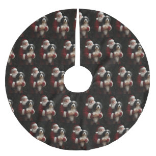 Bernedoodle met Sinterklaas Festive Kerst Kerstboom Rok