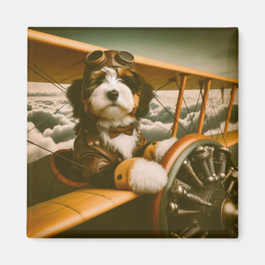 Bernedoodle pilot magneet (Voorkant)