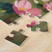 Bernedoodle Pioenentuin Kunst Legpuzzel (Zijkant)