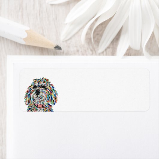 Bernedoodle Return Address Label (Insitu)