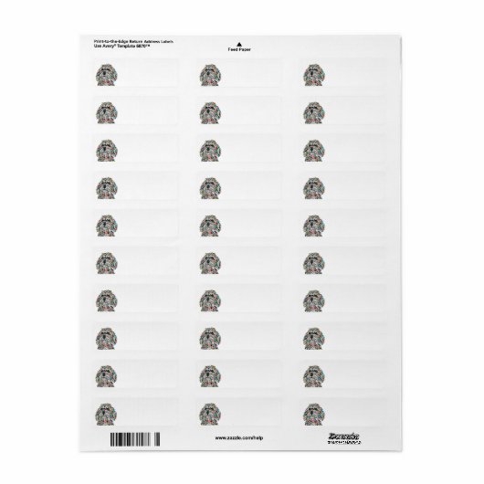 Bernedoodle Return Address Label (Full Sheet)