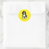 Bernedoodle Ronde Sticker (Tas)
