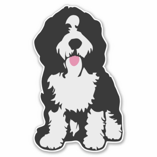 Bernedoodle Sticker (Voorkant)