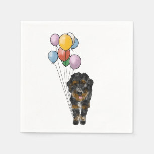 Bernedoodle Verjaardagsfeestje Servet