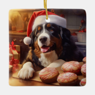 Berner Berg Hond Kerstkoekjes Vakantie Keramisch Ornament