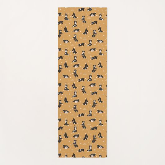 Berner Berg hond yoga Yogamat (Voorkant)