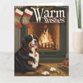 Berner Berg in de sneeuw Kerstmis Kaart (Voorkant)