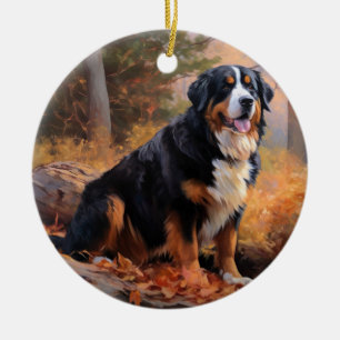 Berner berg in herfst laat Herfst inspireren Keramisch Ornament