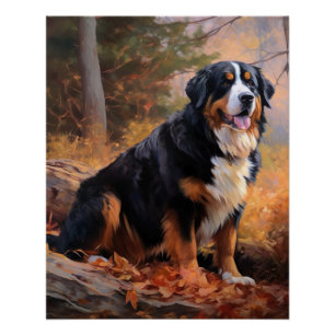 Berner berg in herfst laat Herfst inspireren Perfect Poster