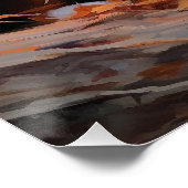 Berner berg in herfst laat Herfst inspireren Perfect Poster (Hoek)