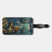 Berner Berg Kerst Feestelijke reis Bagagelabel (Achterkant horizontaal)