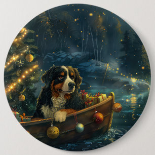 Berner Berg Kerst Feestelijke reis Ronde Button 6,0 Cm