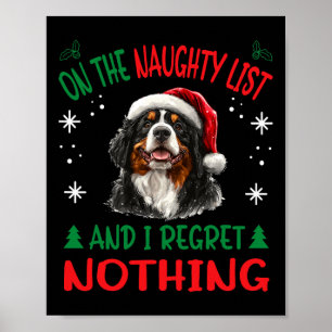 Berner Berg Kerst Hondenras Design Uni-a Poster