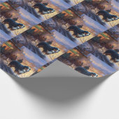 Berner Berg Kerstfeest Seizoen Cadeaupapier (Hoek)