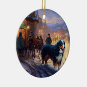 Berner Berg Kerstfeest Seizoen Keramisch Ornament (Rechts)