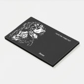 Berner Berghond Abstracte Kunst Hondennaam Post-it® Notes (Schuin)