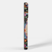 Berner Berghond Bloemen Kleurrijke Rand Case-Mate iPhone Case (Achterkant / Rechts)