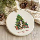 Berner Berghond Gepersonaliseerde Kerstmis Keramisch Ornament
