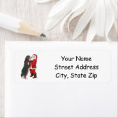 Berner Berghond Groet Santa Etiket (Insitu)