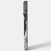 Berner Berghond in Sneeuw Kerstmis Case-Mate iPhone Case (Achterkant / Links)