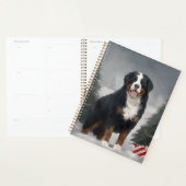 Berner Berghond in Sneeuw Kerstmis Planner (Display)