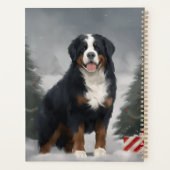 Berner Berghond in Sneeuw Kerstmis Planner (Achterkant)
