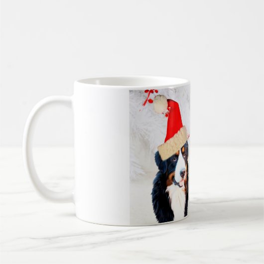 Berner Berghond Kerst Ornament Mok (Links)