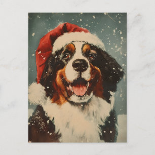 Berner Berghond Kerstmis Briefkaart