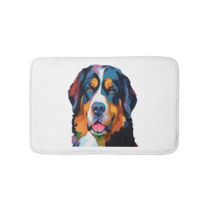 Berner Berghond Kleurrijk Badmat
