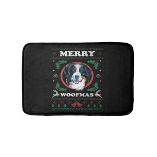 Berner Berghond Merry Woofmas Christmas Dog G Badmat