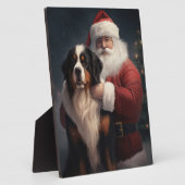 Berner Berghond Sinterklaas Feestelijke Kerstmis Fotoplaat (Zijkant)
