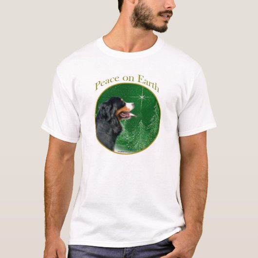 Berner Berghond vrede T-shirt (Voorkant)