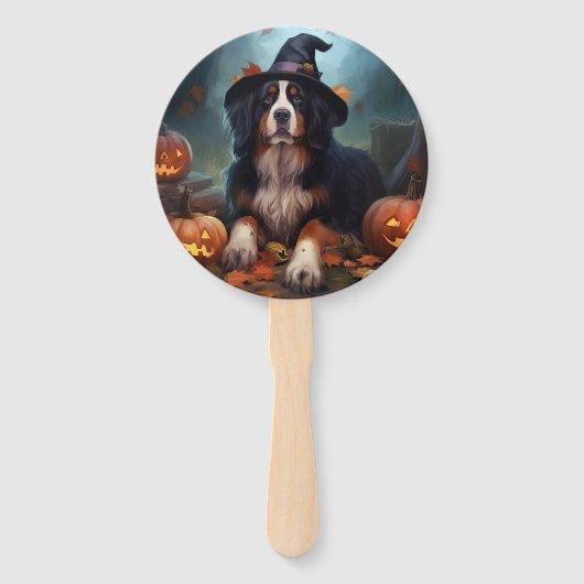 Berner bergpompoenen Halloween eng Handwaaier (Voorkant)