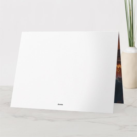 Berner bergpompoenen Halloween eng Kaart (Achterkant)