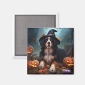 Berner bergpompoenen Halloween eng Magneet (Voorkant / Achterkant)