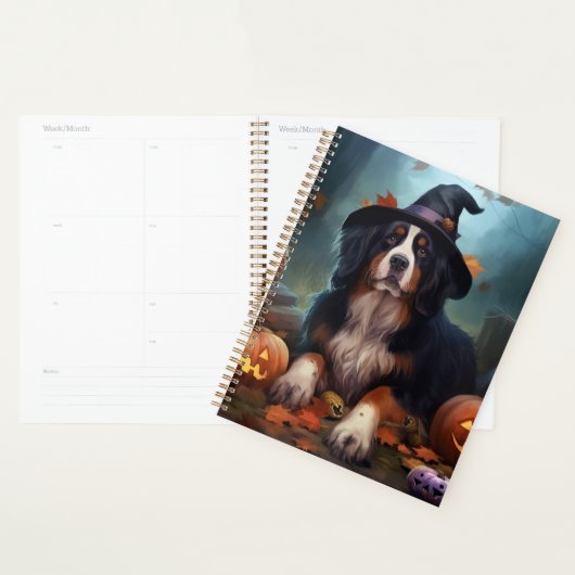 Berner bergpompoenen Halloween eng Planner (Display)