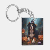 Berner bergpompoenen Halloween eng Sleutelhanger (Voorkant Links)
