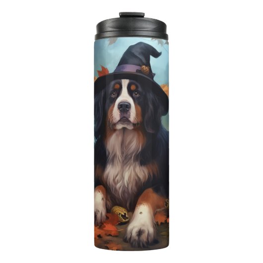 Berner bergpompoenen Halloween eng Thermosbeker (Voorkant)
