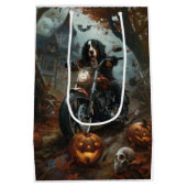 Berner Bergrijden Motorfiets Halloween Eng Medium Cadeauzakje (Achterkant)
