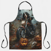 Berner Bergrijden Motorfiets Halloween Eng Schort (Voorkant)