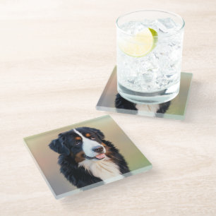 Berner Berner Hond Kunst Glazen Onderzetter
