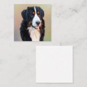 Berner Berner Hond Kunst Notitiekaartje (Voorkant / Achterkant)