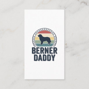 Berner Daddy Vintage Dog Dad Vector Shirt Design_1 Visitekaartje