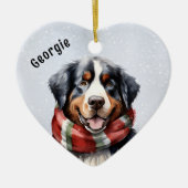 Berner Dog Keramisch Ornament (Voorkant)