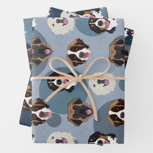 Berner/Grote Pyreneeën/ Leonberger/St Bernard Inpakpapier Vel (In situ)