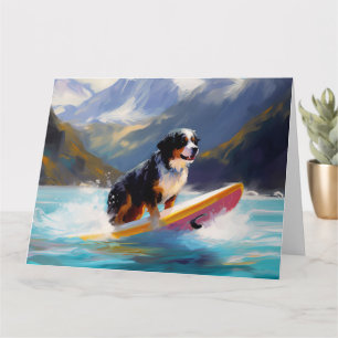 Berner Mountain Beach Surfen Schilderij Kaart